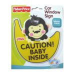 0014708503763 - REFLECTIVE CAR WINDOW SIGN CAUTION BABY INSIDE