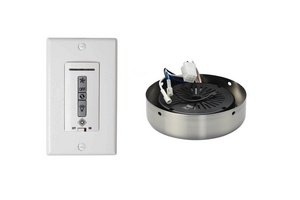 0014817516012 - MONTE CARLO MCRC3RBS, 4-SPEED DIMMING OR ON/OFF TOGGLE WALL CONTROL WITH REVERSE, BRUSHED STEEL