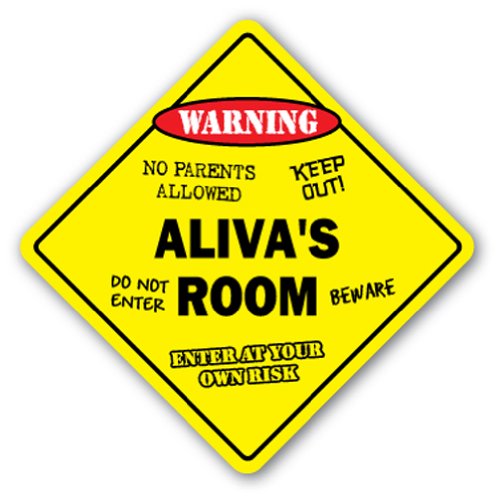 0014891019157 - ALIVA'S ROOM SIGN KIDS BEDROOM DECOR DOOR CHILDREN'S NAME BOY GIRL GIFT