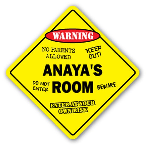 0014891019676 - ANAYA'S ROOM SIGN KIDS BEDROOM DECOR DOOR CHILDREN'S NAME BOY GIRL GIFT