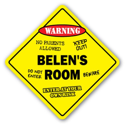 0014891020993 - BELEN'S ROOM SIGN KIDS BEDROOM DECOR DOOR CHILDREN'S NAME BOY GIRL GIFT