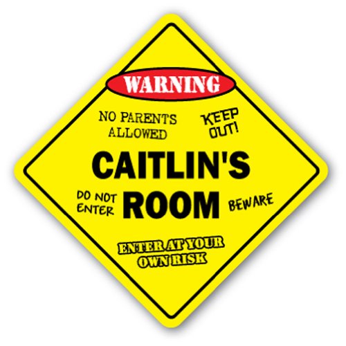 0014891021969 - CAITLIN'S ROOM SIGN KIDS BEDROOM DECOR DOOR CHILDREN'S NAME BOY GIRL GIFT