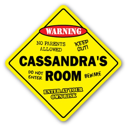 0014891022461 - CASSANDRA'S ROOM SIGN KIDS BEDROOM DECOR DOOR CHILDREN'S NAME BOY GIRL GIFT