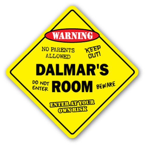 0014891023697 - DALMAR'S ROOM SIGN KIDS BEDROOM DECOR DOOR CHILDREN'S NAME BOY GIRL GIFT