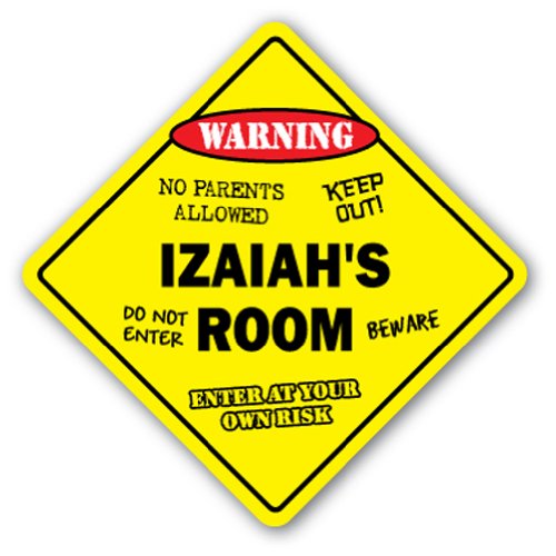 0014891028104 - IZAIAH'S ROOM SIGN KIDS BEDROOM DECOR DOOR CHILDREN'S NAME BOY GIRL GIFT
