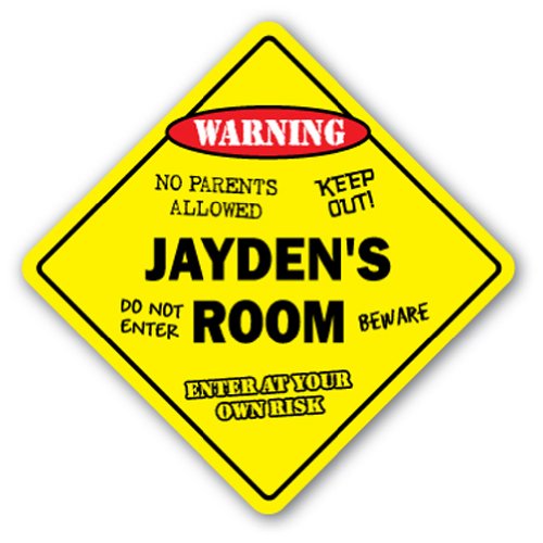 0014891029187 - JAYDEN'S ROOM SIGN KIDS BEDROOM DECOR DOOR CHILDREN'S NAME BOY GIRL GIFT