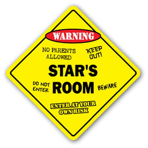 0014891038585 - STAR'S ROOM SIGN KIDS BEDROOM DECOR DOOR CHILDREN'S NAME BOY GIRL GIFT
