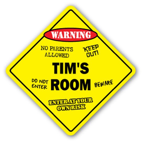 0014891039292 - TIM'S ROOM SIGN KIDS BEDROOM DECOR DOOR CHILDREN'S NAME BOY GIRL GIFT