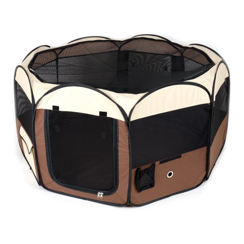 0014891436787 - WARE MANUFACTURING DELUXE POP UP DOG PLAYPEN, LARGE