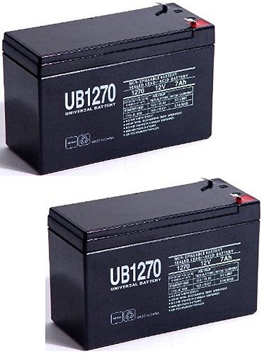 0014891811621 - PANASONIC LC-R127R2P REPLACEMENT BLACK LARGE 12V 7AH SLA BATTERY WITH F1 TERMINAL - 2 PACK
