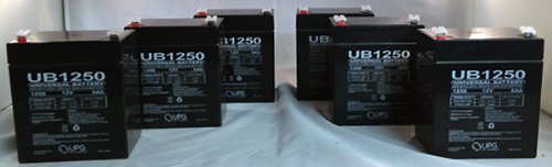 0014891937956 - 12V 5AH TOYO SLA 6FMH4 REPLACEMENT BATTERY - 6 PACK