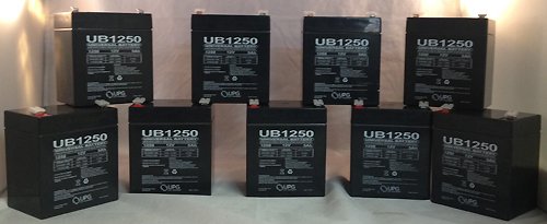 0014891937963 - 12V 5AH TOYO SLA 6FMH4 REPLACEMENT BATTERY - 9 PACK