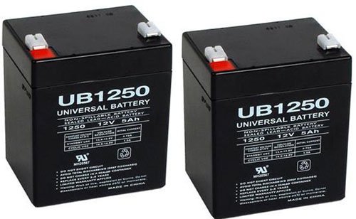 0014891938595 - 12V 5AH SOLEX BD124 ALARM BACK UP DSC SECURITY PANEL REPLACEMENT BATTERY - 2 PACK
