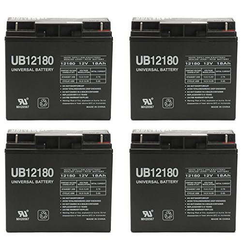 0014891973473 - 12V 18AH WHEELCHAIR SCOOTER BATTERY REPLACES RITAR RT12180 - 4 PACK