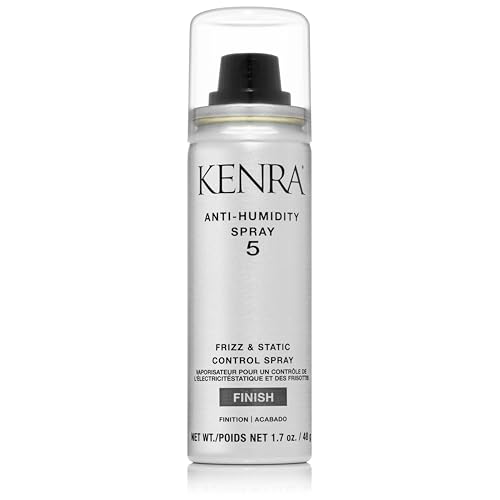 0014926281252 - KENRA ANTI-HUMIDITY SPRAY 5 | FRIZZ & STATIC CONTROL SPRAY |72-HOUR HUMIDITY RESISTANCE & PROTECTION | LIGHTWEIGHT, LOW HOLD FORMULA | THERMAL PROTECTION | 1.7 OZ