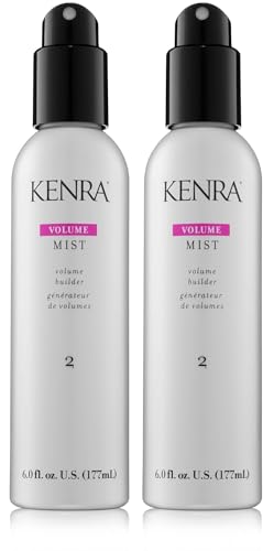 0014926282068 - KENRA VOLUME MIST 2 | VOLUME BUILDER | LIGHTWEIGHT, FINE MIST | LOW HOLD, FLEXIBLE FININSH | THERMAL PROTECTION | VOLUME THAT LASTS UP TO 48 HOURS | ALL HAIR TYPES | 6 FL. OZ. (2-PACK)