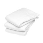 0015000829070 - PREFOLD BIRDSEYE 3-PLY CLOTH DIAPERS WITH PADDING WHITE 12 DIAPERS