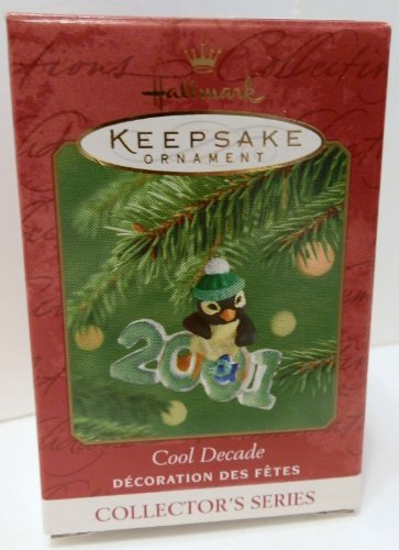 0015012599183 - HALLMARK COOL DECADE 2001 KEEPSAKE CHRISTMAS ORNAMENT COLLECTOR'S SERIES NEW WITH BOX