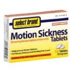 0015127001489 - MOTION SICKNESS TABLETS 50 MG, 12 TABLET,1 COUNT