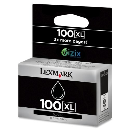 0151902980263 - LEXMARK PRODUCTS - LEXMARK - 14N1068 (100XL) HIGH-YIELD INK, 510 PAGE-YIELD, BLACK - SOLD AS 1 EACH - INDIVIDUAL INK TANKS. - WATER-RESISTANT. - VIZIX PRINT TECHNOLOGY MEANS VIBRANT PRINTS.