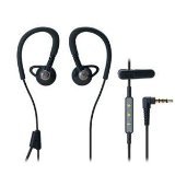 0151903089071 - AUDIO TECHNICA ATH-CP500IBK PLAYERS LINE SPORT FIT EAR-BUD COMMUNICATIONS HEADPHONES WITH MIC & INTEGRATED CONTROLS