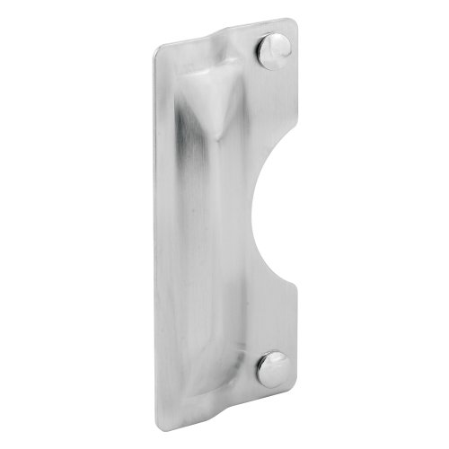 0015231288486 - PRIME-LINE PRODUCTS U 9496 LATCH GUARD PLATE COVER, OUTSWING DOOR, STEEL, STAINLESS STEEL