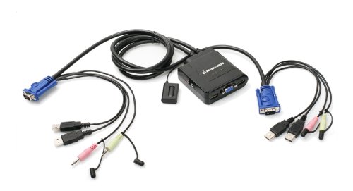 0015438158339 - IOGEAR 2 PORT USB CABLE KVM SWITCH WITH AUDIO AND MIC (GCS72U)