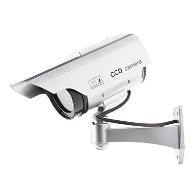 0015468782146 - ZCL INDOOR/OUTDOOR SOLAR POWERED DUMMY CAMERA 2200-CAN BE ALSO USED 2 AAA BATTERIES-RED LED LONG LIGHT