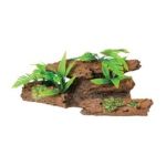 0015561122610 - MARINA NATURALS MALAYSIAN DRIFT WOOD WITH PLANTS SIZE EXTRA LARGE 5 H X 7 W X 15 D