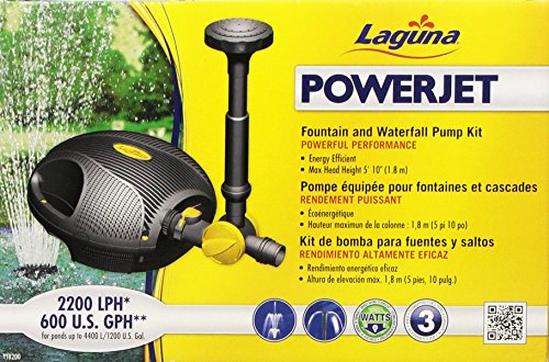 0015561282000 - LAGUNA POWERJET 600 FOUNTAIN/WATERFALL PUMP KIT FOR PONDS UP TO 1200-GALLON