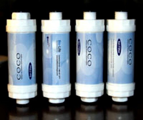 0015568206535 - 4 REPLACEMENT ION WATER FILTERS FOR COCO BIDETS - HARD WATER FILTER PURIFIER STOPS CLOGGING JETS WATER LINES NEW