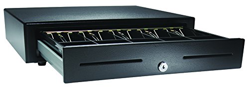 0015568525865 - APG VB554A-BL1616 VASARIO SERIES STANDARD-DUTY PAINTED-FRONT CASH DRAWER WITH USBPRO II USB INTERFACE, 24V, 16.2 X 4.3 X 16.3, BLACK