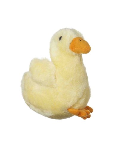 0015568958250 - MULTIPET'S LOOK WHO'S TALKING PLUSH DUCK 5-INCH DOG TOY