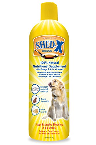 0015568978791 - SYNERGYLABS SHED-X DERMAPLEX SHED CONTROL NUTRITIONAL SUPPLEMENT FOR DOGS; 16 FL