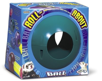 0015568980220 - PETS INTERNATIONAL LTD - FERRETRAIL ROLL ABOUT BALL 10 CTG: SMALL ANIMAL PRODUCTS - SMALL ANIMAL - WHEELS/EXCRSRS
