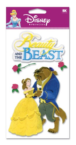 0015586646436 - DISNEY BEAUTY AND THE BEAST DIMENSIONAL STICKER