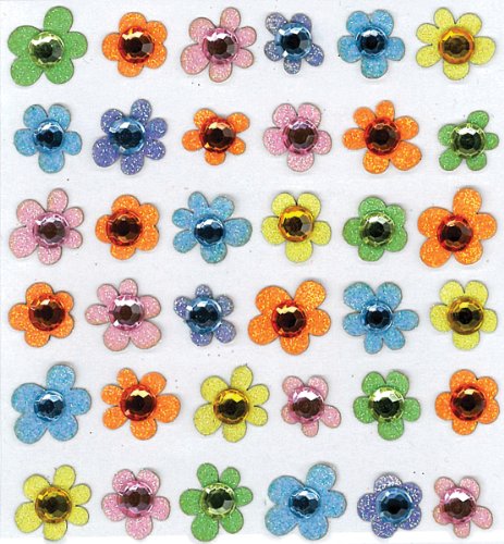 0015586844900 - JOLEE'S BOUTIQUE BABY GEM FLOWERS DIMENSIONAL STICKERS
