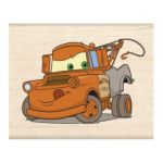 0015586857290 - DISNEY WOOD MOUNTED RUBBER STAMP-CARS TOW MATER