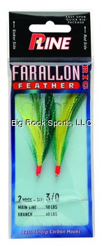 0015789260620 - P-LINE TACKLE FARALLON FEATHERS (CHARTREUSE)