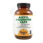 0015794010821 - ACETYL L-CARNITINE 500 MG,120 COUNT