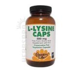 0015794013075 - L-LYSINE WITH B-6 500 MG,100 COUNT
