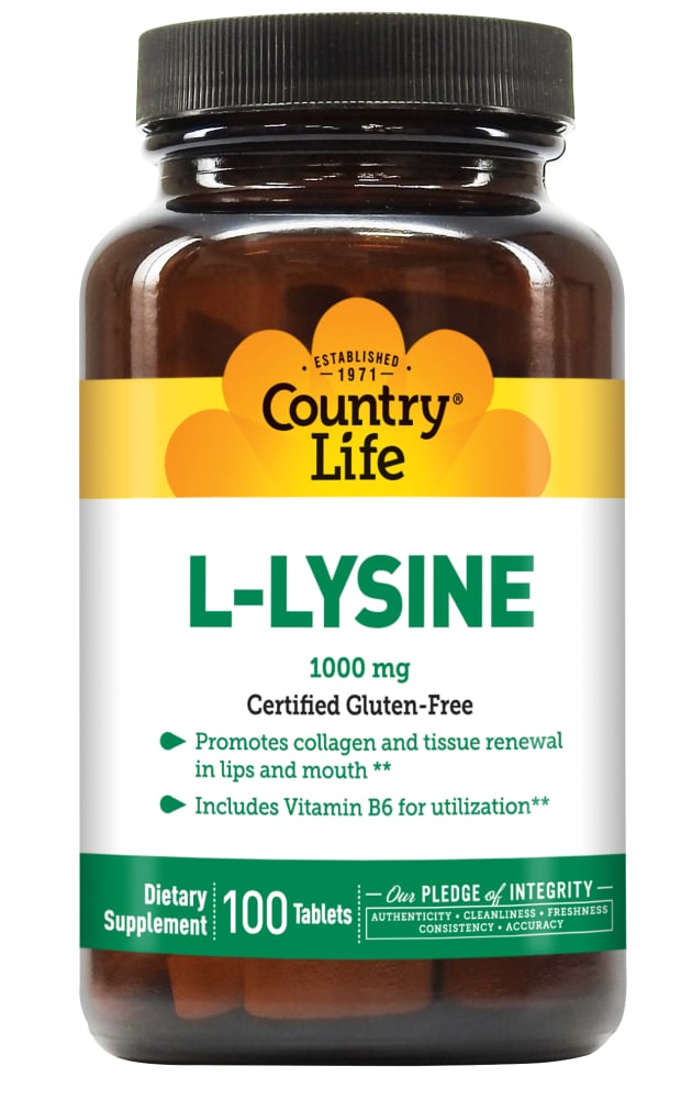 0001579401311 - COUNTRY LIFE L-LYSINE TABLETS 1000MG