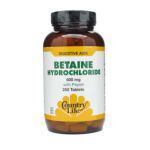 0015794051046 - BETAINE HYDROCHLORIDE WITH PEPSIN 600 MG,250 COUNT