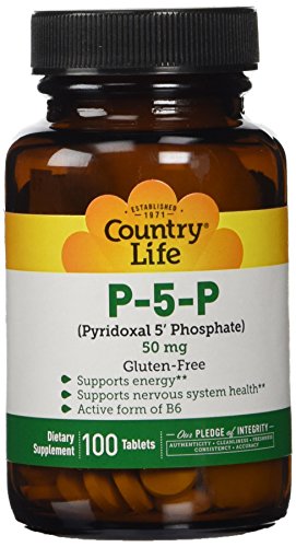 0015794062370 - COUNTRY LIFE P-5-P (PYRIDOXAL PHOSPHATE) 50 MG, 100-COUNT
