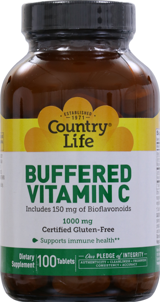 0001579407061 - COUNTRY LIFE BUFFERED VITAMIN C TABLETS 1000MG 100 COUNT