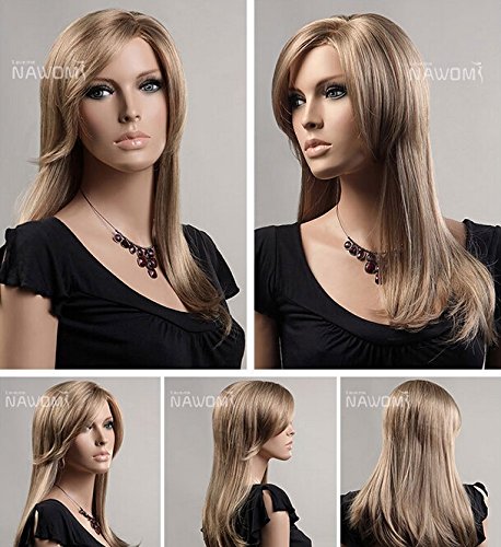 0015849180653 - MEDIUM LONG HAIR WIG FOR WOMEN BLOND WIGS SYNTHTIC FIBER HAIR WIG ONLINE WHOLESALE HOT WIGSZL985-16