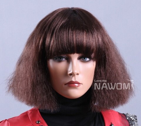 0015849180912 - BOB HAIR WIGS FOR WOMEN DISPLAY WIGS SHORT NATURAL HAIR WIGS ONLINE HIGH QUALITY SNYTHTIC HAIR WIGS BROWN WIGS S1324-33