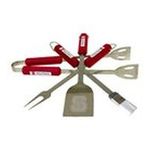 0015889610172 - NORTH CAROLINA STATE WOLFPACK FOUR PIECE BARBEQUE SET