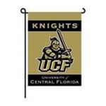 0015889830594 - CENTRAL FLORIDA GOLDEN KNIGHTS UCF NCAA 2-SIDED GARDEN FLAG SET WITH GARDEN POLE