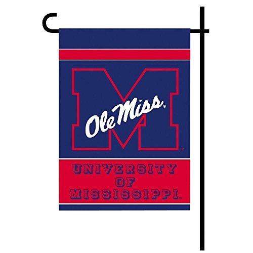 0015889831164 - MISSISSIPPI (OLE MISS) REBELS 13 X 17 TWO SIDED GARDEN FLAGS - 1 PAIR